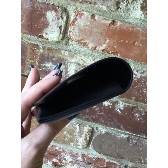 Saint Laurent Unisex Black Leather Magnetic Sunglasses / Eyeglasses Case